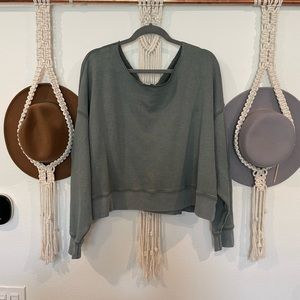 Aerie Off the Shoulder Sweatshirt